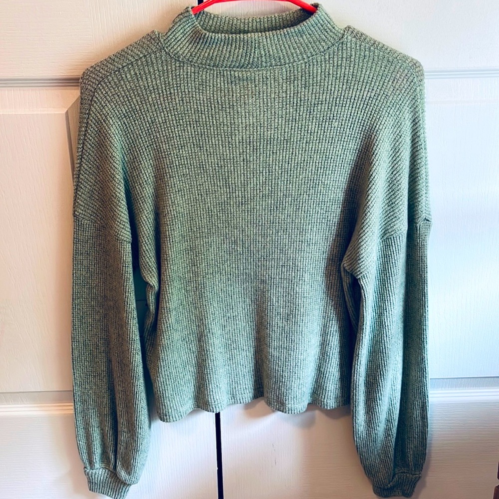 Small So Cozy Aiken Mint Sweater